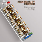 LDNIO SC10610 30W 10+6 포트 다기능 여행용 가정용 사무실 고속 충전 소켓, 사양:, UK 플러그, EU 플러그, US 플러그