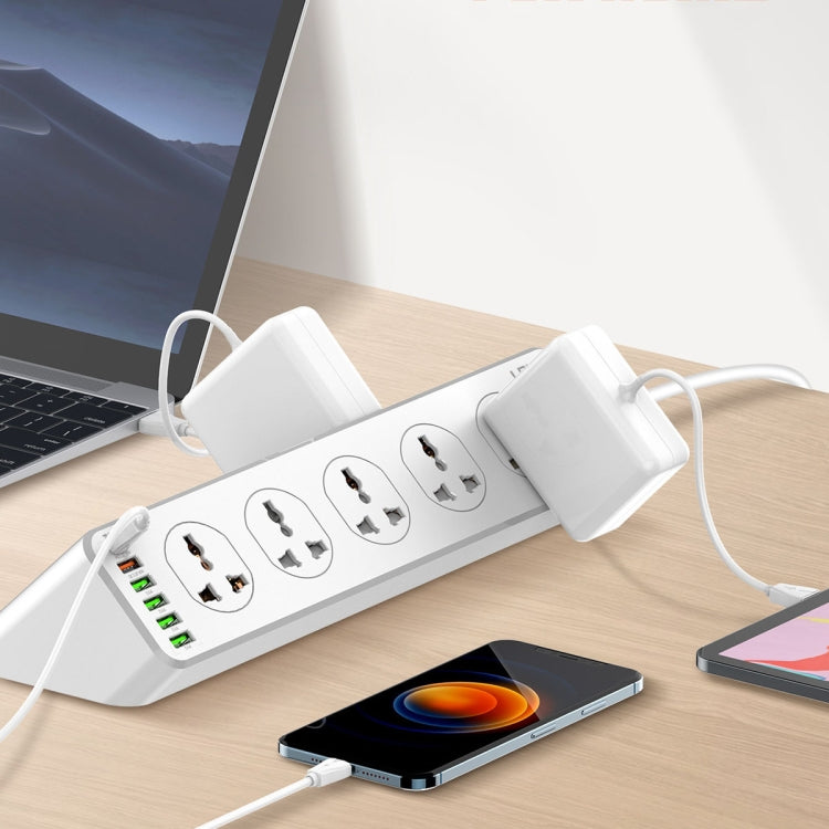 LDNIO SC10610 30W 10+6 포트 다기능 여행용 가정용 사무실 고속 충전 소켓, 사양:, UK 플러그, EU 플러그, US 플러그