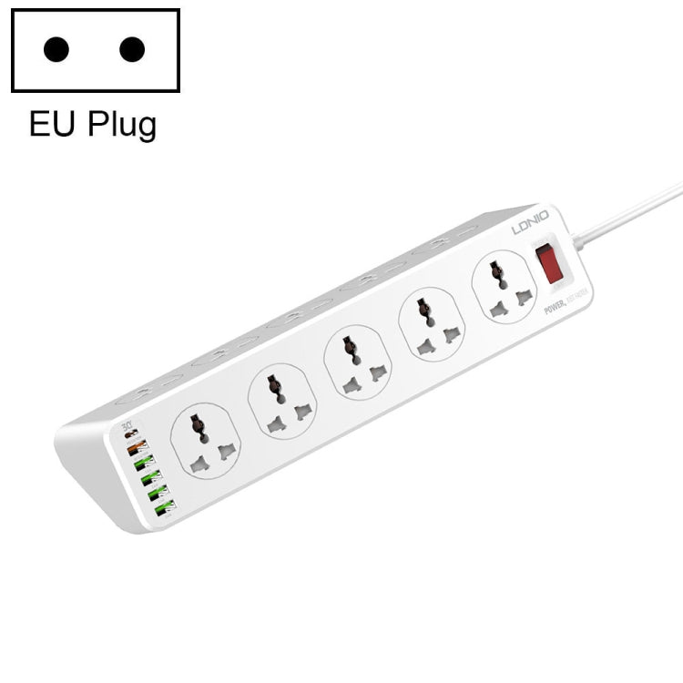 LDNIO SC10610 30W 10+6 포트 다기능 여행용 가정용 사무실 고속 충전 소켓, 사양:, UK 플러그, EU 플러그, US 플러그