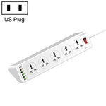 LDNIO SC10610 30W 10+6 포트 다기능 여행용 가정용 사무실 고속 충전 소켓, 사양:, UK 플러그, EU 플러그, US 플러그