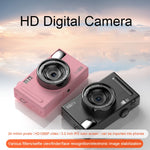 R1 4800만 HD 픽셀 3.0인치 IPS 스크린 어린이 디지털 카메라, 사양:, 블랙, 핑크, 블랙+카드 리더기, 핑크+카드 리더기