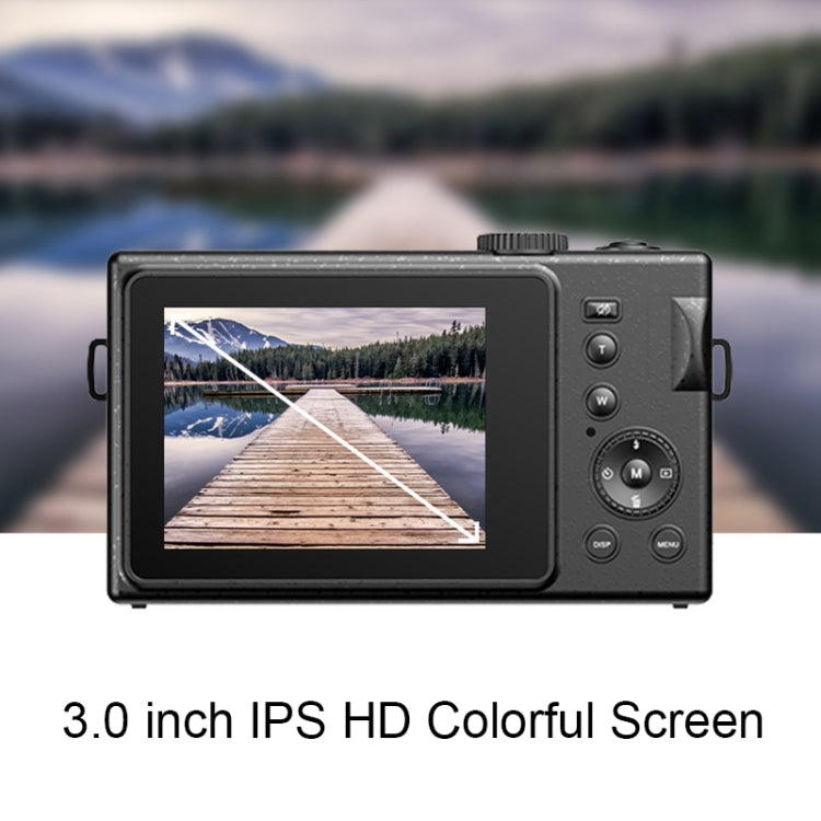 R1 4800만 HD 픽셀 3.0인치 IPS 스크린 어린이 디지털 카메라, 사양:, 블랙, 핑크, 블랙+카드 리더기, 핑크+카드 리더기
