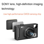 R1 4800만 HD 픽셀 3.0인치 IPS 스크린 어린이 디지털 카메라, 사양:, 블랙, 핑크, 블랙+카드 리더기, 핑크+카드 리더기