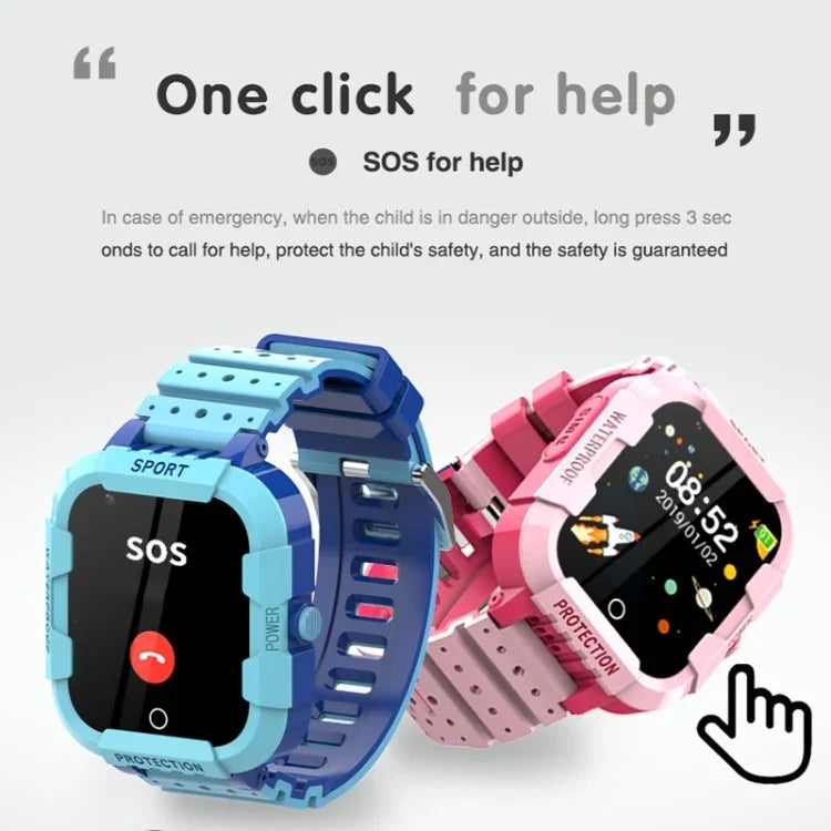 DF75 1.4인치 4G GPS 위치 추적 어린이 방수 스마트 통화 시계 SOS 기능 포함