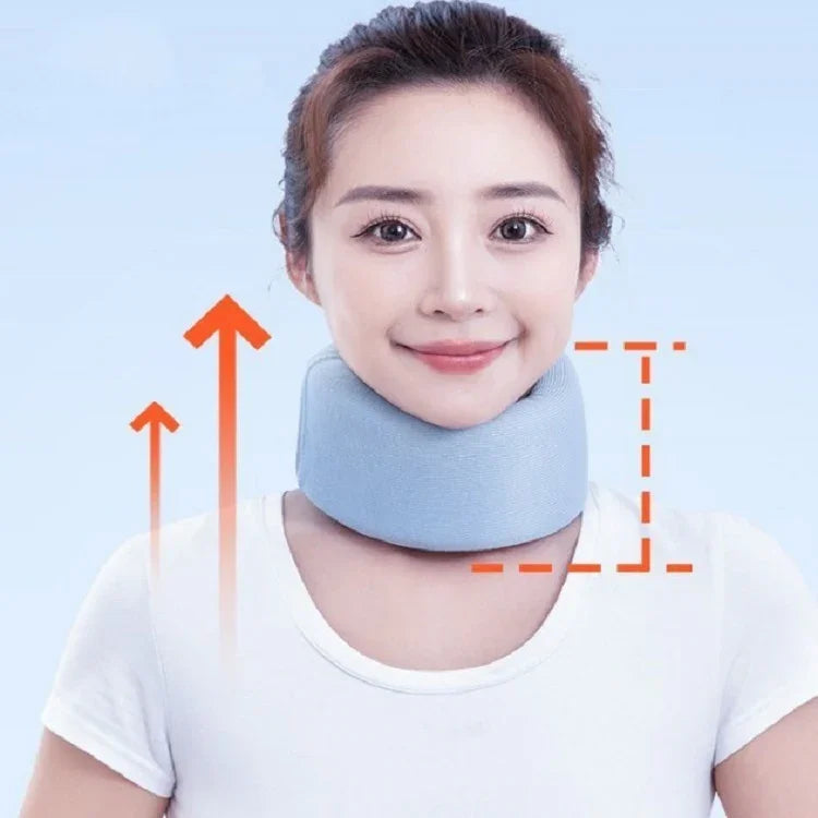 목 통증 완화 목 보호대 링 경추 고정 목 보호대