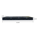 FJGEAR SM4K108 8포트 HDMI 분배기 4K HD 오디오 및 비디오 분배기 EU 플러그, SM4K108