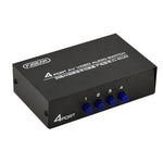 FJGEAR FJ-401AV 연꽃 머리 인터페이스 4방향 AV 오디오 및 비디오 스위처, FJ-401AV