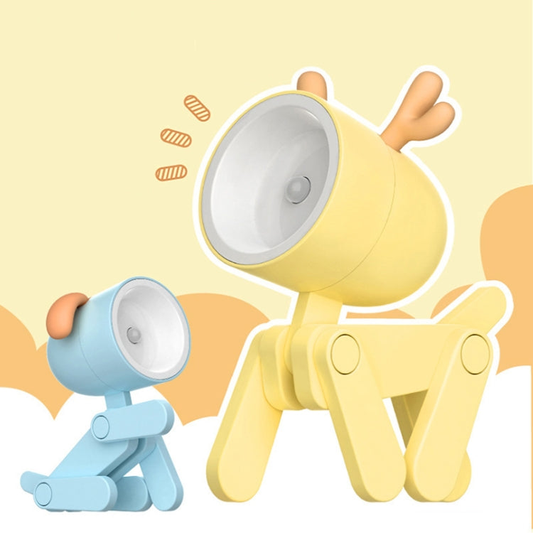 TL-23 LED 미니 접이식 만화 데스크 램프 집 애완동물 모양 장식 테이블 램프, 사양:, 개 (파랑), 개 (초록), 개 (분홍), 개 (베이지), 개 (주황), 개 (노랑), 사슴 (파랑), 사슴 (초록), 사슴 (분홍), 사슴 (베이지), 사슴 (주황), 사슴 (노랑)