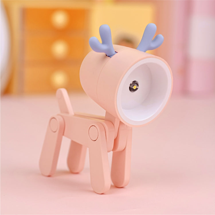 TL-23 LED 미니 접이식 만화 데스크 램프 집 애완동물 모양 장식 테이블 램프, 사양:, 개 (파랑), 개 (초록), 개 (분홍), 개 (베이지), 개 (주황), 개 (노랑), 사슴 (파랑), 사슴 (초록), 사슴 (분홍), 사슴 (베이지), 사슴 (주황), 사슴 (노랑)