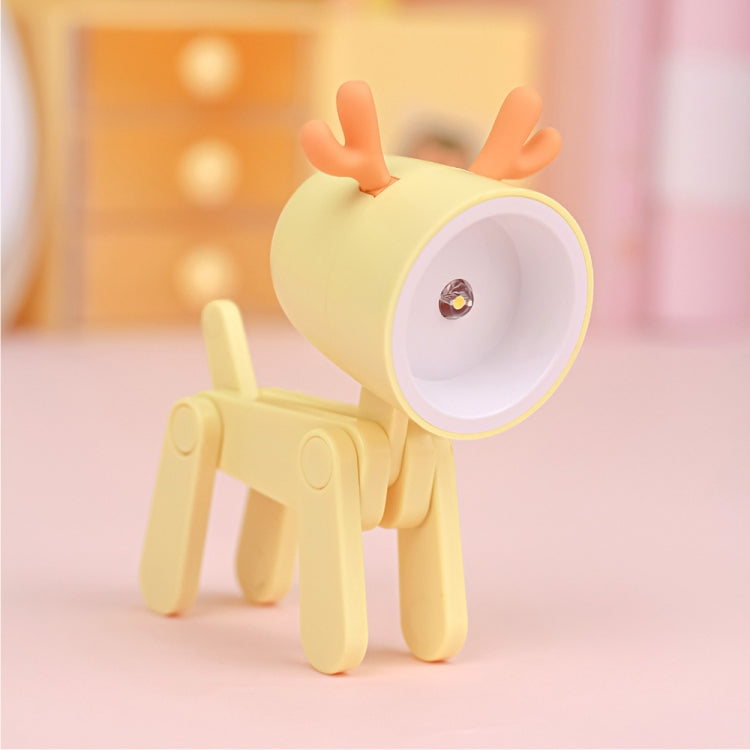 TL-23 LED 미니 접이식 만화 데스크 램프 집 애완동물 모양 장식 테이블 램프, 사양:, 개 (파랑), 개 (초록), 개 (분홍), 개 (베이지), 개 (주황), 개 (노랑), 사슴 (파랑), 사슴 (초록), 사슴 (분홍), 사슴 (베이지), 사슴 (주황), 사슴 (노랑)