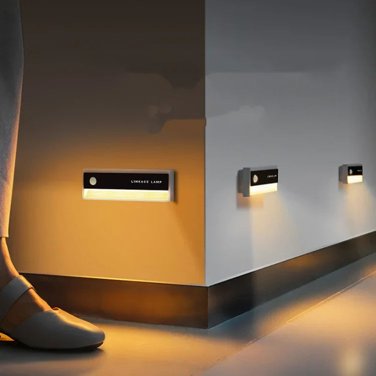 TW-L56 연동 인체 감지 야간등 USB 자석 복도등, 1개, 3개