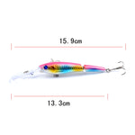 M0208 13.3cm/13.4g 루어 바이오닉 다단 미노 가짜 루어 플라스틱 루어, M0208 5, M0208 6, M0208 1, M0208 2, M0208 3, M0208 4