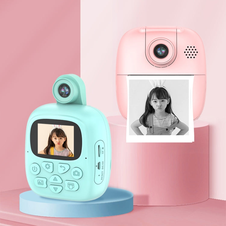 A18 HD 인쇄 가능한 만화 어린이용 디지털 카메라 회전 렌즈 포함, 사양:, 핑크, 핑크+16G, 핑크+32G, 블루, 블루+16G, 블루+32G