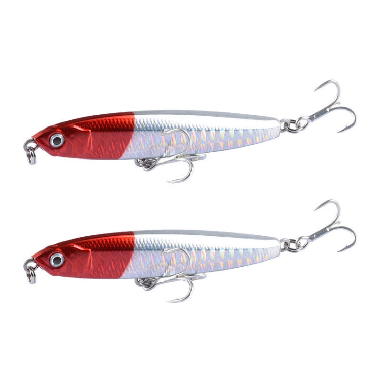 2개 CH79 하드 미끼 장거리 캐스팅 싱킹 펜슬 가짜 루어, 규격:, 8cm 10g, 8cm 14g, 10.4cm 18g