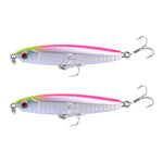 2개 CH79 하드 미끼 장거리 캐스팅 싱킹 펜슬 가짜 루어, 규격:, 8cm 10g, 8cm 14g, 10.4cm 18g