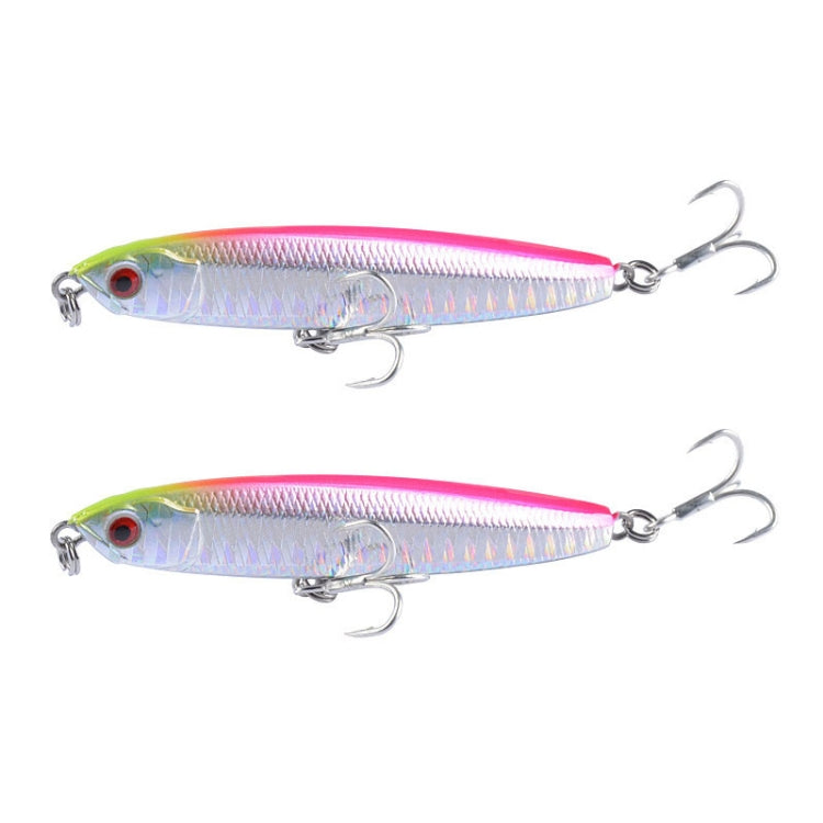 2개 CH79 하드 미끼 장거리 캐스팅 싱킹 펜슬 가짜 루어, 규격:, 8cm 10g, 8cm 14g, 10.4cm 18g