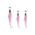 2개 CH79 하드 미끼 장거리 캐스팅 싱킹 펜슬 가짜 루어, 규격:, 8cm 10g, 8cm 14g, 10.4cm 18g