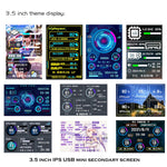 3.5인치 IPS 전체 컴퓨터 모니터 USB 섀시 부화면, 세트 1 (검정), 세트 1 (흰색), 세트 2 (검정), 세트 2 (흰색), 세트 3 (검정), 세트 3 (흰색)
