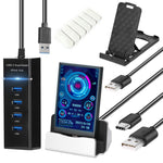 3.5인치 IPS 전체 컴퓨터 모니터 USB 섀시 부화면, 세트 1 (검정), 세트 1 (흰색), 세트 2 (검정), 세트 2 (흰색), 세트 3 (검정), 세트 3 (흰색)