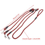 140cm 3-in-1 리드줄 다중 헤드 강아지 산책 로프, 140cm 3-in-1 파랑, 140cm 3-in-1 빨강, 140cm 3-in-1 장미 빨강