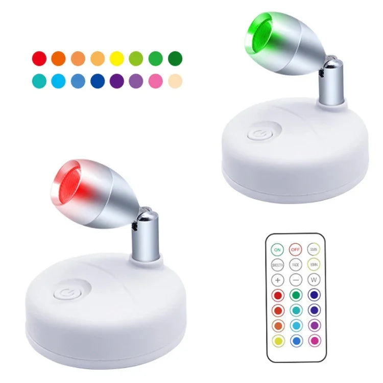 무선 RGB 리모컨 캐비닛 분위기 스포트라이트, C1556 단일 헤드 2등, C1648 단일 헤드 2등, C2755 이중 헤드 2등, C2765 이중 헤드 2등