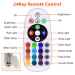 컬러풀 RGB 변환 LED 투광 조명 리모컨 포함, 30W, 100W