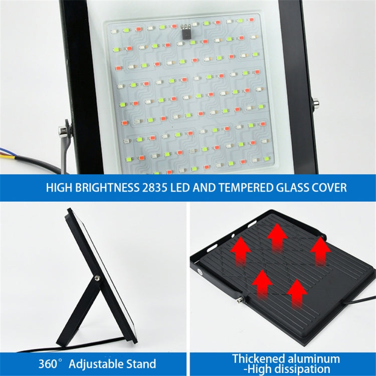 컬러풀 RGB 변환 LED 투광 조명 리모컨 포함, 30W, 100W