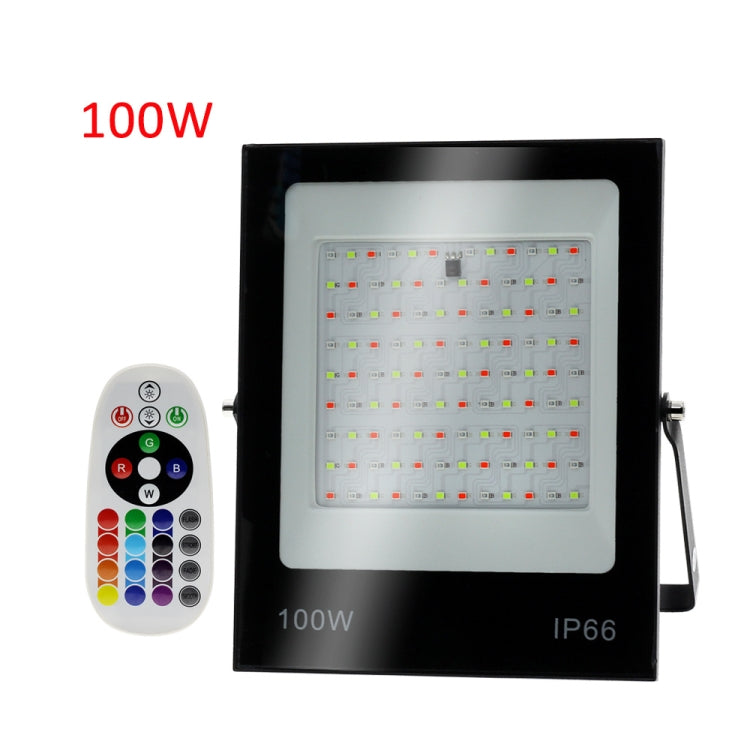 컬러풀 RGB 변환 LED 투광 조명 리모컨 포함, 30W, 100W