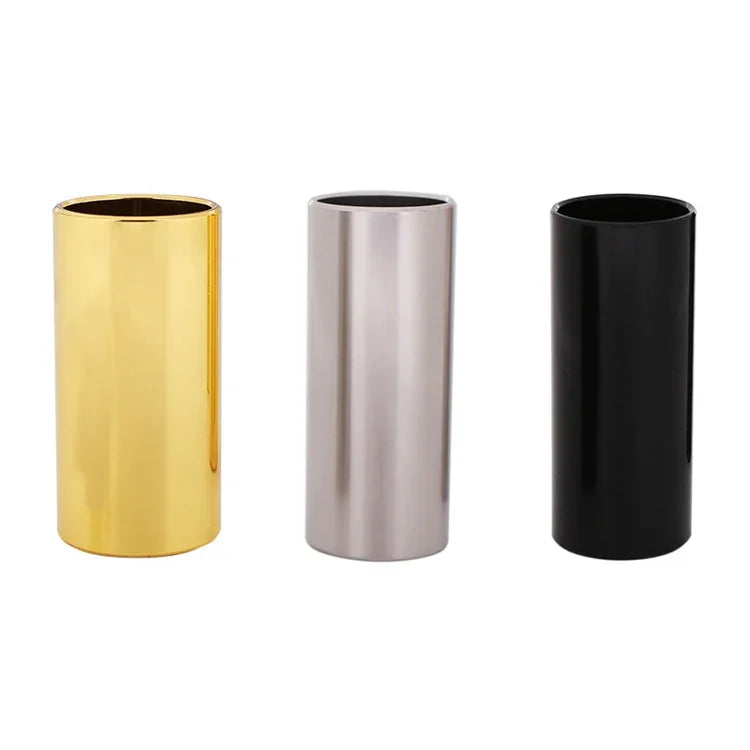 2PCS Stainless Steel Guitar Slide Tube Folk Slide Block, 28mm(Silver), 51mm(Silver), 60mm(Silver), 70mm(Silver), 28mm(Gold), 51mm(Gold), 60mm(Gold), 70mm(Gold), 28mm(Black), 51mm(Black), 60mm(Black), 70mm(Black)