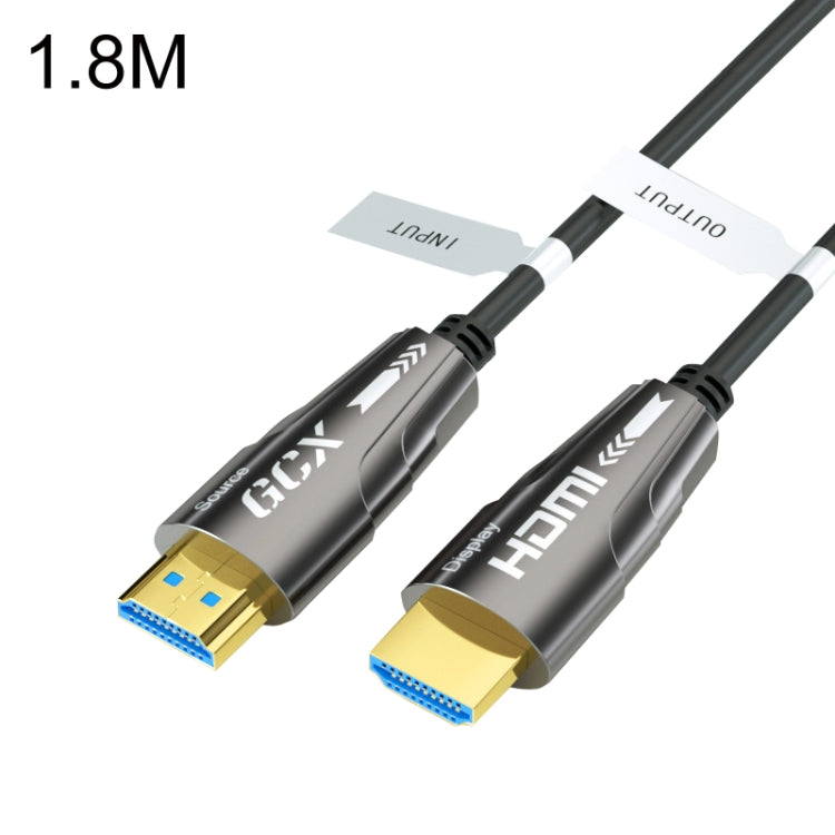 HDMI 2.0 수컷 to HDMI 2.0 수컷 4K HD 액티브 광케이블, 케이블 길이:, 1.8m(회색), 3m(회색), 5m(회색), 8m(회색), 10m(회색), 15m(회색), 20m(회색), 25m(회색), 30m(회색), 35m(회색), 40m(회색), 45m(회색), 50m(회색), 60m(회색), 70m(회색), 80m(회색)
