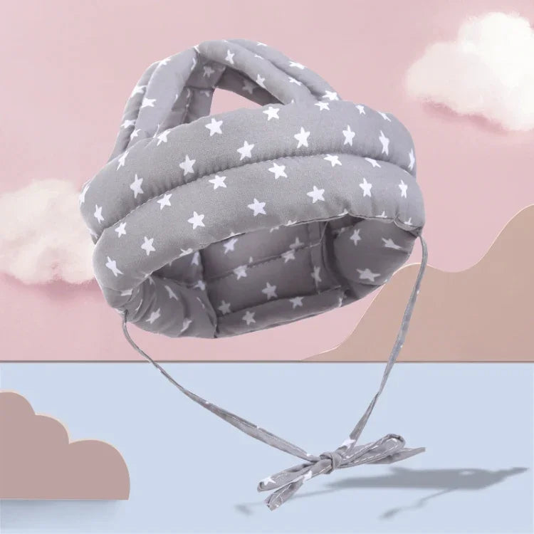 아기 통기성 낙상 방지 머리 보호 캡 아기 보호 캡 유아 범퍼 캡, 규격:, 불가사리, 분홍 숲, 녹색 숲, 회색 숲, 분홍 숲 뿔, 녹색 숲 뿔, 회색 숲 뿔, 불가사리 뿔, 회색 구름, 회색 별