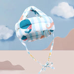 아기 통기성 낙상 방지 머리 보호 캡 아기 보호 캡 유아 범퍼 캡, 규격:, 불가사리, 분홍 숲, 녹색 숲, 회색 숲, 분홍 숲 뿔, 녹색 숲 뿔, 회색 숲 뿔, 불가사리 뿔, 회색 구름, 회색 별