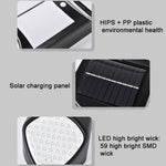 X-A18 59 LED 태양광 LED 불꽃 인체 감지기 조명 정원 조명
