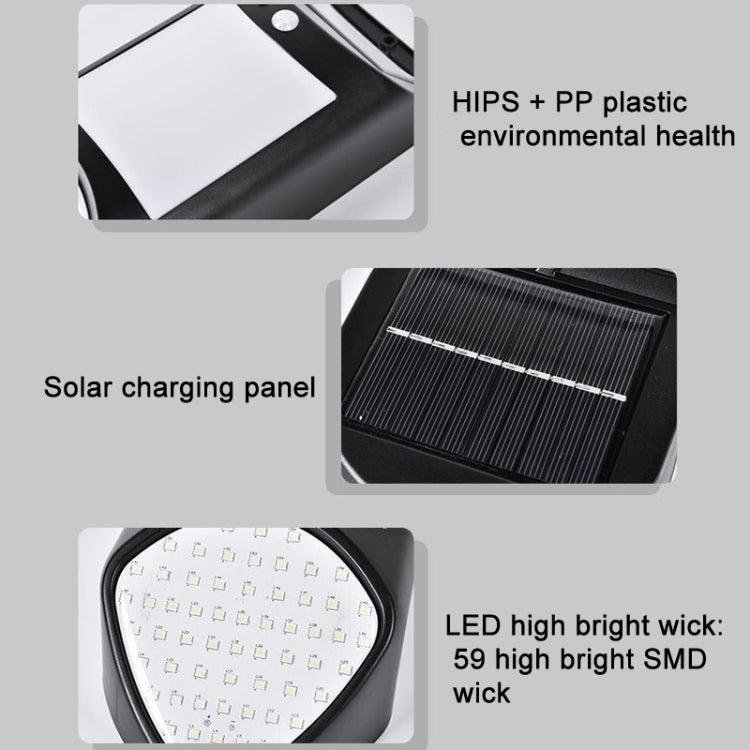 X-A18 59 LED 태양광 LED 불꽃 인체 감지기 조명 정원 조명