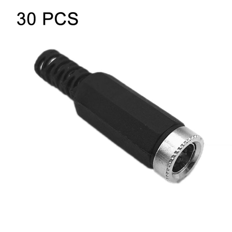 30개 조립 납땜 와이어 DC 암 헤드, DC 2.1mm, DC 2.5mm
