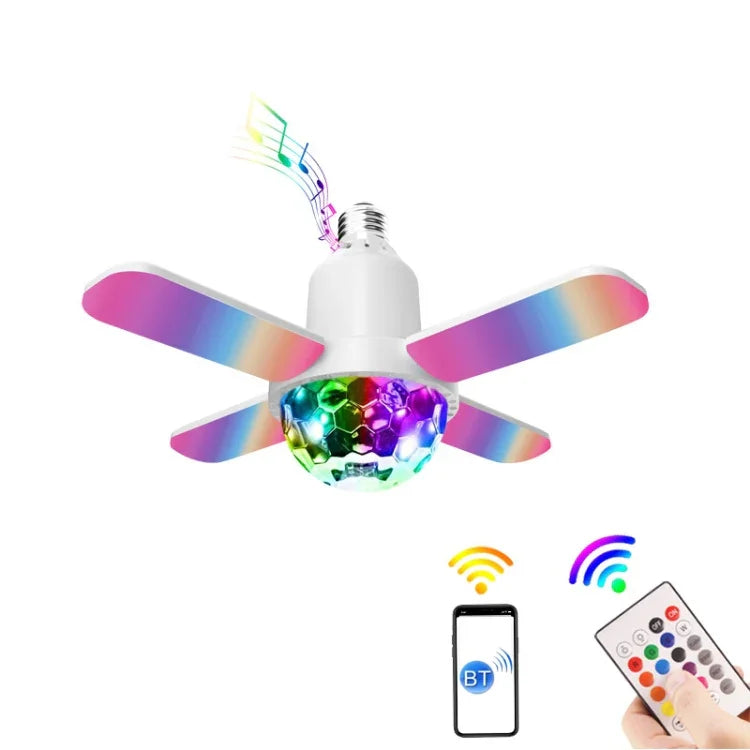 LY-002 24W 미니 블루투스 RGB 라이트 효과 접이식 뮤직 라이트, 매직 라이트, 별빛 라이트