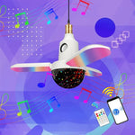 ZSCPH-001 40W 다기능 블루투스 RGB 컬러풀 3잎 뮤직 무드등, 크기:, L (별), S (별), L (매직 볼), S (매직 볼)