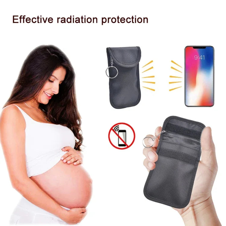 더블 버클 자동차 키 신호 차단 가방 자성 방지 RFID 카드 케이스, 더블 버클