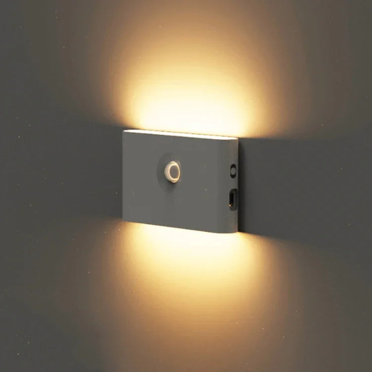 Human Infrared Smart Sensor Wireless Magnetic LED Night Light, Plane Lens, Round Lens