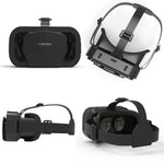 VRSHINECON G10 헤드웨어 3D 가상 VR 안경, G10 블랙