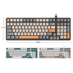 ZIYOU LANG K3 100키 게임 발광 유선 기계식 키보드, 케이블 길이: 1.5m, 스타일:, K3 워터 그린 핫 플러그 버전 그린 축, K3 마이크로 라이트 버전 그린 축, K3 마이크로 라이트 버전 레드 축, K3 워터 그린 버전 그린 축