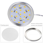 2개 세트 2W DC12V 18LED 캐비닛 조명 쇼케이스 조명, 사양:, 2510 단자 - 측면 출구, 2510 단자 - 하단 출구, DuPont 단자 - 측면 출구, DuPont 단자 - 하단 출구