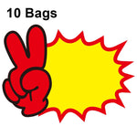 10봉지 25x19cm 폭발 스티커 제품 가격표 슈퍼마켓 가격 라벨, WM-001, WM-002, WM-003, WM-005, WM-006, WM-007, WM-008, WM-009, WM-010, WM-011, WM-012, WM-013, XD-511, XD-520, XD-532, XD-537, XD-541, XD-559