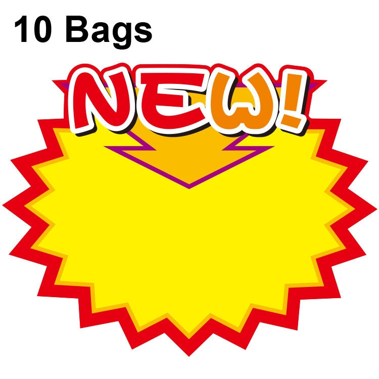 10봉지 21x15cm 폭발 스티커 제품 가격표 슈퍼마켓 가격 라벨, WM201, WM202, WM203, WM205, WM206, WM207, WM208, WM209, WM210, WM211, WM212, WM213