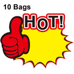 10봉지 9x7cm 폭발 스티커 제품 가격 태그 슈퍼마켓 가격 라벨, WM-301, WM-302, WM-303, WM-305, WM-306, WM-307, WM-308, WM-309, WM-310, WM-311, WM-312, WM-313, WM-314