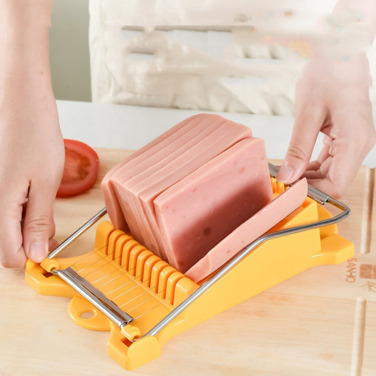 JA-958 Lunch Meat Ham Slicer Household Fruit Cutter Banana Sliced Kitchen Egg Cutter, JA-958 Ham Slicer (Yellow), JA-958 Ham Slicer (White)