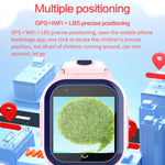 DF70 1.4인치 4G GPS + WIFI + LBS 위치 추적 어린이 통화 시계 SOS 기능 포함, 핑크, 블루, 블랙