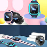 DF70 1.4인치 4G GPS + WIFI + LBS 위치 추적 어린이 통화 시계 SOS 기능 포함, 핑크, 블루, 블랙