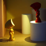 9622 LED 미니 접이식 만화 경찰관 야간 조명 데스크탑 자석 데스크 램프, 9622 (레드), 9622 (블랙), 9622 (옐로우), 9622 (그린), 9622 (블루), 9622 (화이트)