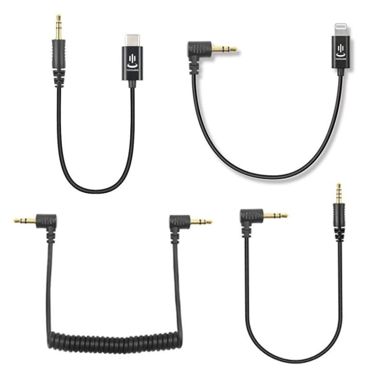 Rode 마이크용 YICHUANG 어댑터 오디오 케이블, 3.5mm to 8핀, 3.5mm to Type-C, 3.5mm TRS to TRS, 3.5mm TRS to TRRS